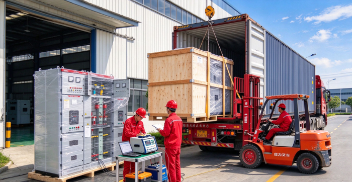 Kexun Electric Medium Voltage Switchgear & Vacuum Circuit Breakers Pass Factory Test and Ship to Overseas Power Project