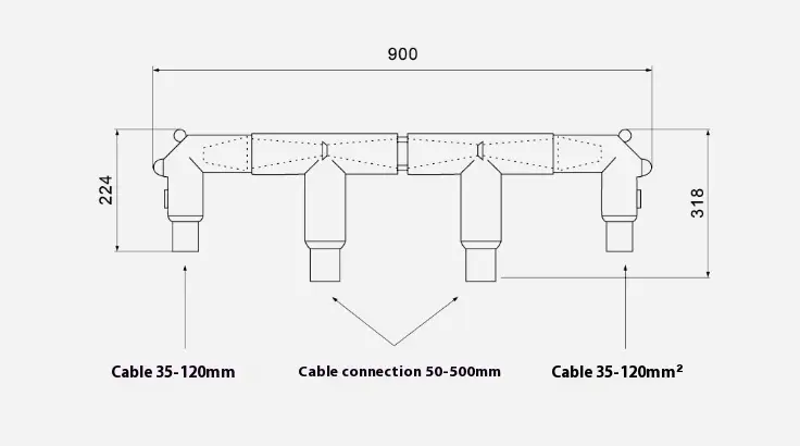 25kv American Cable Branch Box