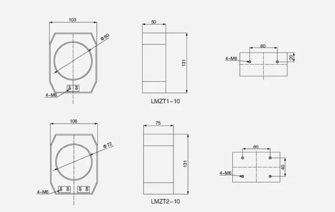 Gas Filled Cabinet Instruments Transformer
